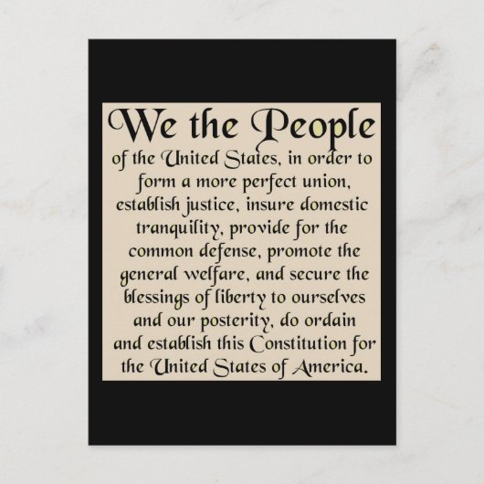 州憲章の前文統一された ポストカード (正面)