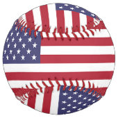 州旗を持つ愛国的なソフトボ統一されたール ソフトボール (裏面)