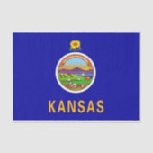 州旗を持つ愛国的なティッシュペーパー 薄葉紙 (正面)