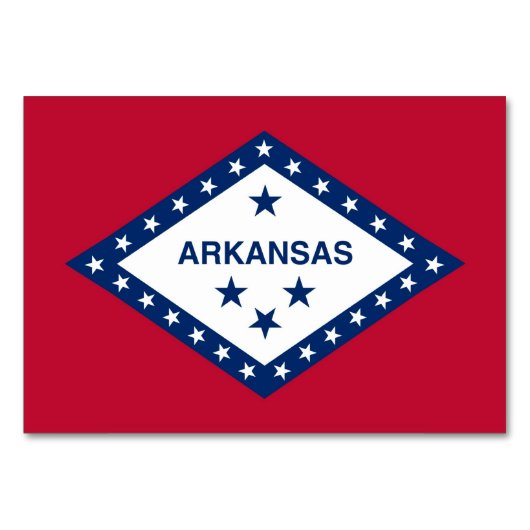 州旗を持つ愛国的なテーブルカード テーブルナンバー (裏面)