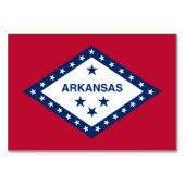 州旗を持つ愛国的なテーブルカード テーブルナンバー (正面)