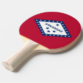 州旗を持つ愛国的な卓球ラケット 卓球ラケット (正面アングル)