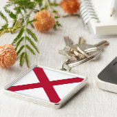 州旗アラバマ,セントアンドリュー・クリムゾン・クロス キーホルダー (側面)