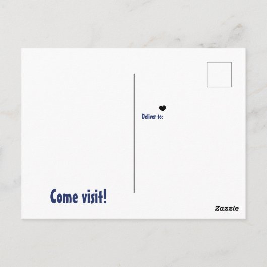 州旗ブルー南に移動し、すべて移動 ポストカード (裏面)