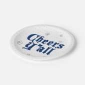 州旗ブルー応援Y`all ペーパープレート (アングル)