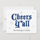 州旗ブルー応援Y'all写真 シーズンカード (正面)