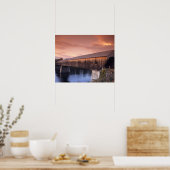 州最長の屋根付き統一された橋 ポスター (キッチン)