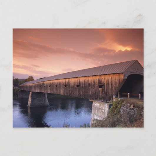 州最長の屋根付き統一された橋 ポストカード (正面)
