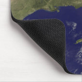 州東海岸の統一された衛星表示 マウスパッド (コーナー)
