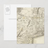 州省の地図統一された ポストカード (正面/裏面)