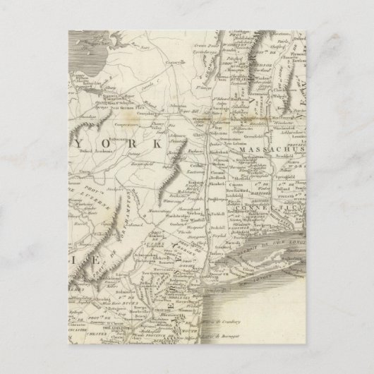 州省の地図統一された ポストカード (正面)