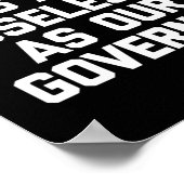 州知事と同じく役に立たないマスク 楽しいアンチ ポスター (角)