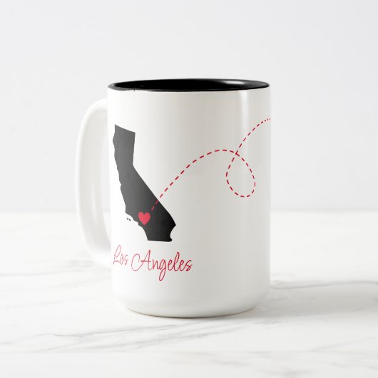 州移動の開始 ツートーンマグカップ (正面左)