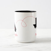 州移動の開始 ツートーンマグカップ (中央)