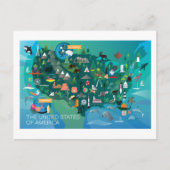 州統一されたはがき ポストカード (正面)