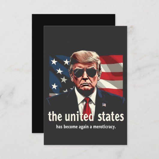 州統一されたは再び能力主義になった サンキューカード (正面/裏面)