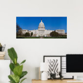 州統一されたキャピトル建物フルウエスタンビュー ポスター (ホームオフィス)