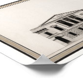 州統一されたキャピトル建築スケッチ- 1791 ポスター (角)