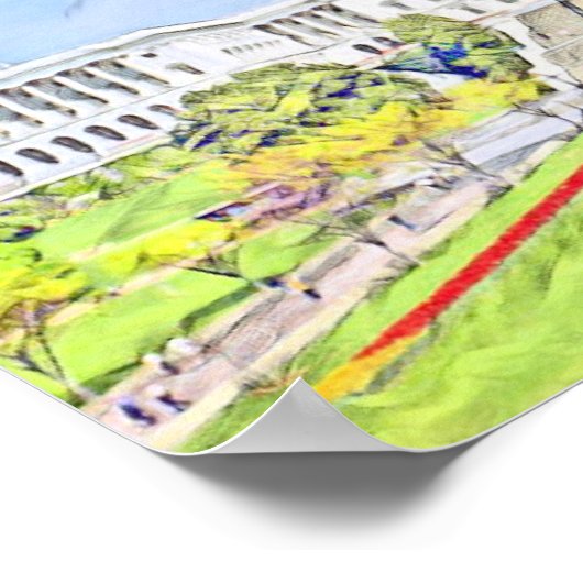 州統一されたキャピトル、ワシントンDC ポスター (角)