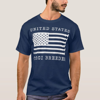 州統一されたコーギ育種家デザインCorgi育種家アメリカ Tシャツ