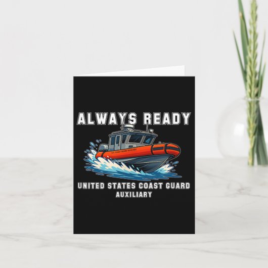 州統一されたコーストガード補助_ Uscg Aux T-s カード (正面)