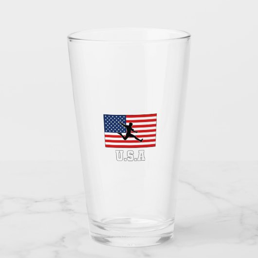 州統一されたサッカーサッカーチームUSMNT タンブラーグラス (正面)