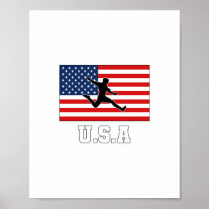 州統一されたサッカーサッカーチームUSMNT ポスター