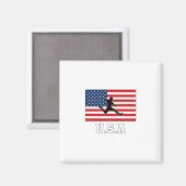 州統一されたサッカーサッカーチームUSMNT マグネット (正面/裏面)