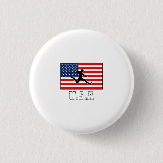 州統一されたサッカーサッカーチームUSMNT 缶バッジ (正面)
