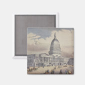 州統一されたズキャピトルウォシントンDC マグネット (正面/裏面)