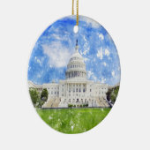 州統一されたズキャピトルinワシントンDCパステルドロー セラミックオーナメント (右)