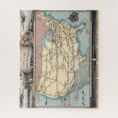 州統一されたズマップでスカイウェイを空中で送表現る ジグソーパズル (縦)