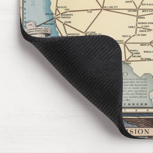 州統一されたズマップでスカイウェイを空中で送表現る マウスパッド (コーナー)