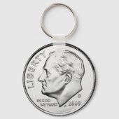 州統一されたズルーズベルトダイム キーホルダー (正面)