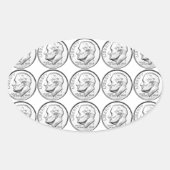 州統一されたズルーズベルトダイム 楕円形シール (正面)