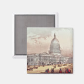 州統一されたズ・キャピトル（ワシントンDC） マグネット (正面/裏面)