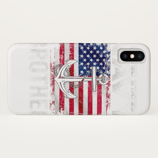 州統一されたズ・ネイビー・ブラザー Case-Mate iPhoneケース (裏面(横))