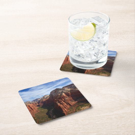 州統一されたズ、ユタ、ジオン国立公園 スクエアペーパーコースター (インサイチュ)