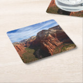 州統一されたズ、ユタ、ジオン国立公園 スクエアペーパーコースター (アングル)