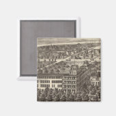 州統一されたホテル，アトランティックシティ， NJ マグネット (正面/裏面)