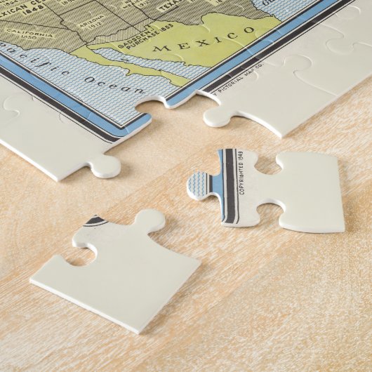 州統一されたマップ-アメリカ伝統 ジグソーパズル (側面)