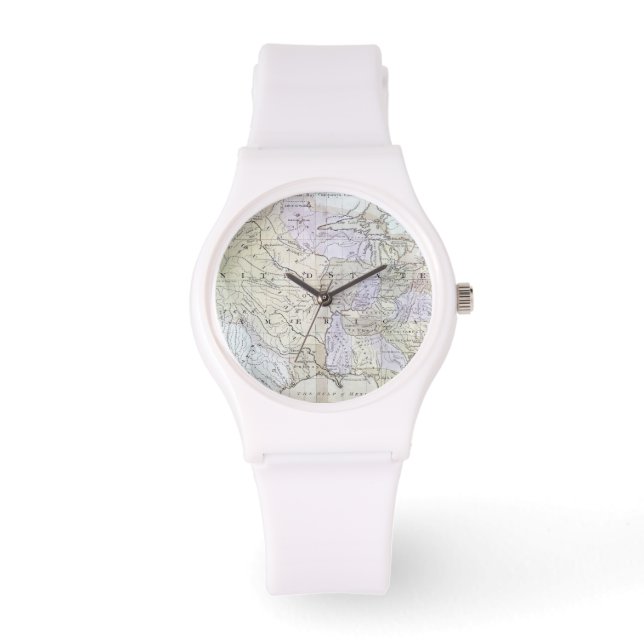 州統一されたマップ， c1812 腕時計 (正面)