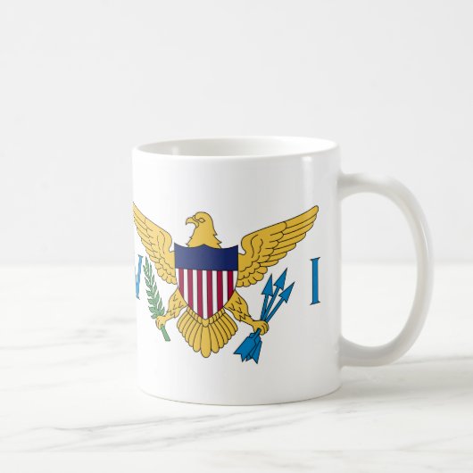 州統一されたヴァージン諸島国旗セラミックコーヒー コーヒーマグカップ (右)