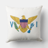 州統一されたヴァージン諸島国旗 クッション (裏面)