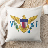 州統一されたヴァージン諸島国旗 クッション (ブランケット)