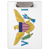 州統一されたヴァージン諸島国旗 クリップボード (正面)