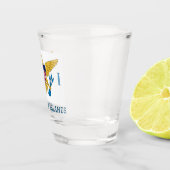 州統一されたヴァージン諸島国旗 ショットグラス (右)