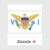 州統一されたヴァージン諸島国旗 シール (シート)