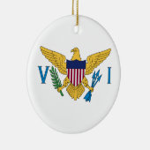 州統一されたヴァージン諸島国旗 セラミックオーナメント (右)