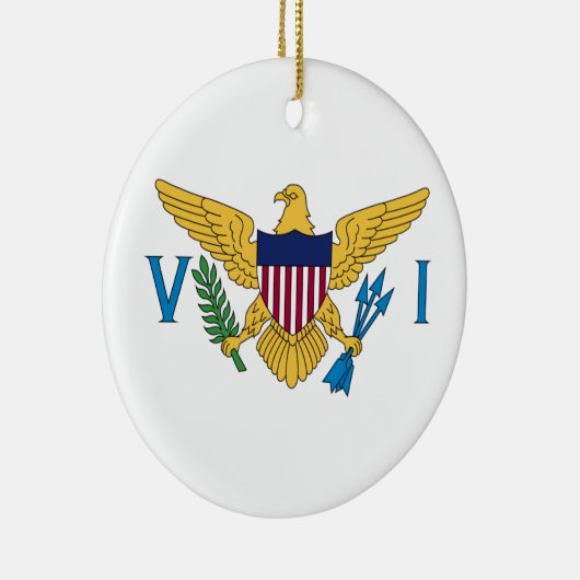 州統一されたヴァージン諸島国旗 セラミックオーナメント (右)